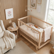 Organic Crib Sheet - Blossom - Makemake Organics