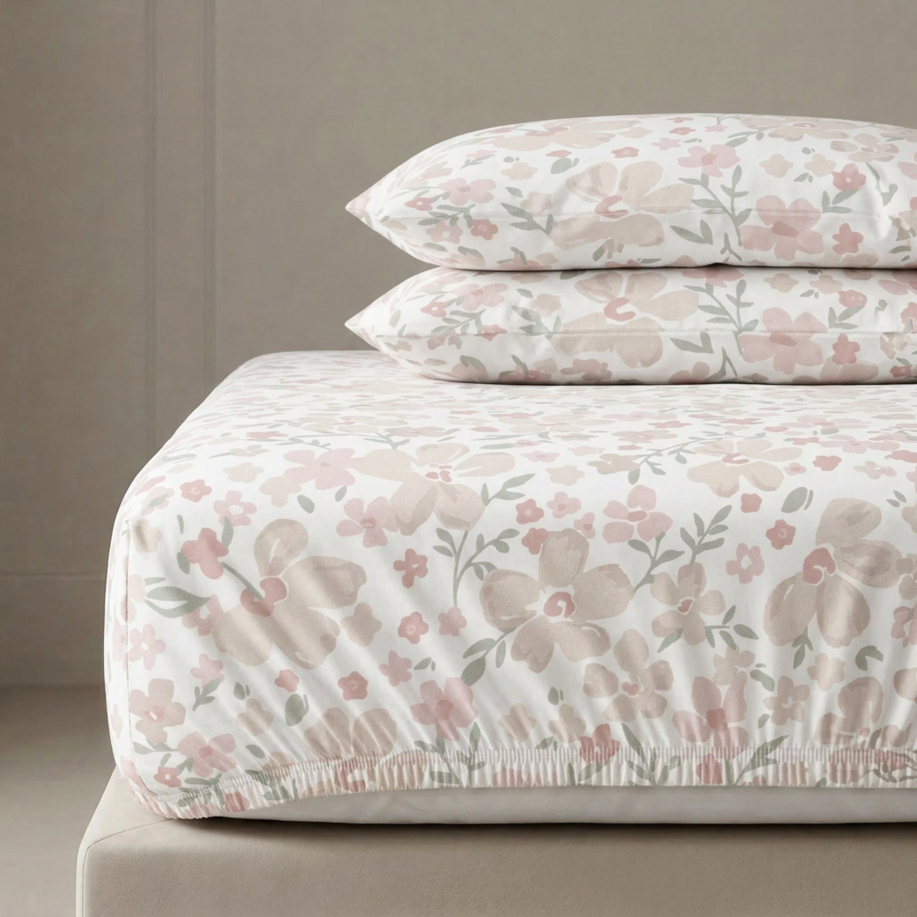 Organic Kids Fitted Sheet - Blossom - Makemake Organics