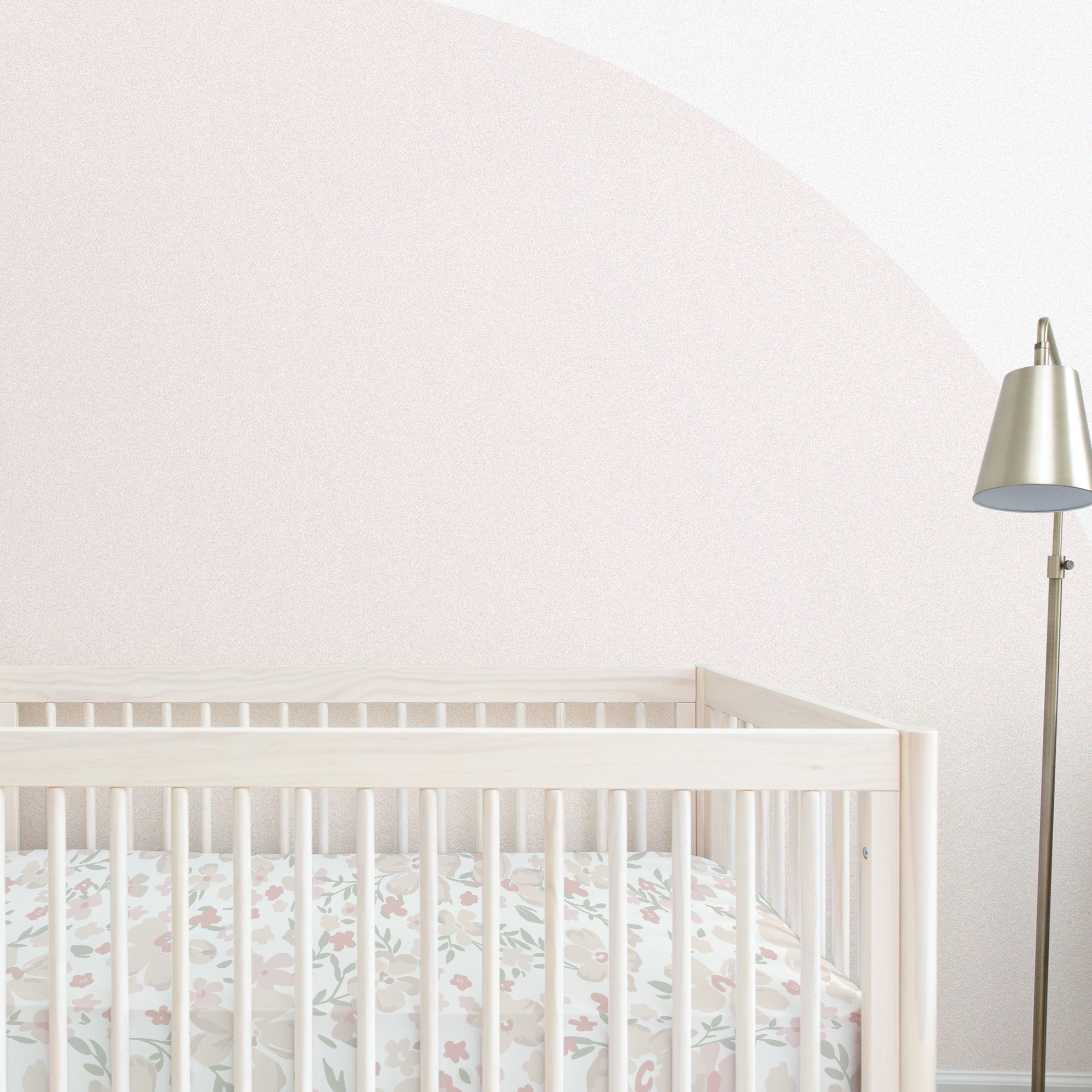 Organic Crib Sheet - Blossom - Makemake Organics