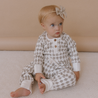 Organic Button Onesie & Pants Set - Harlequin - Makemake Organics