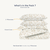Organic Duvet Cover - Dino Dreams - Makemake Organics