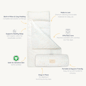 Organic Cozy Comfort Nap Mat - Dotty - Makemake Organics