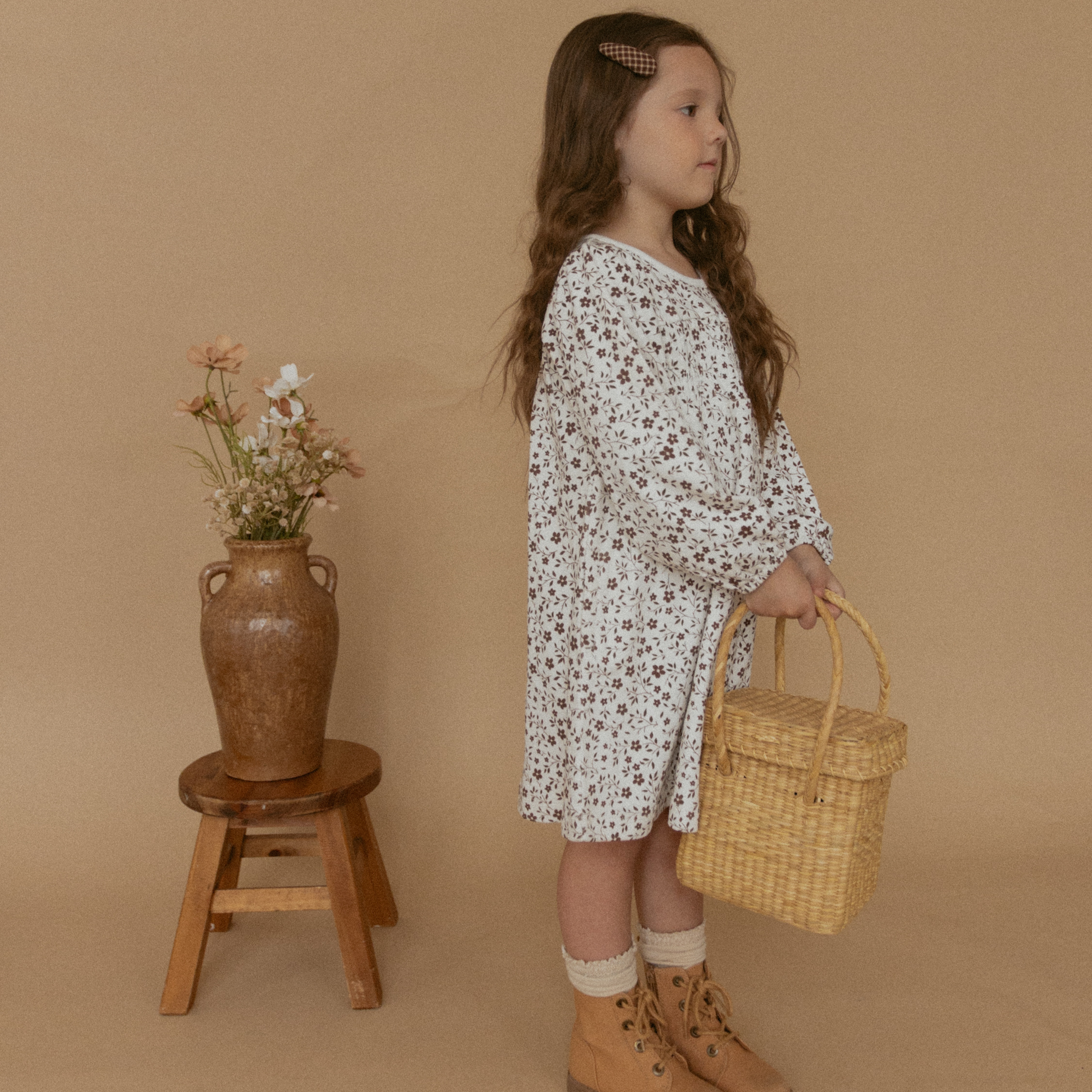 Organic Smocked Sundress - Wildvine - Makemake Organics