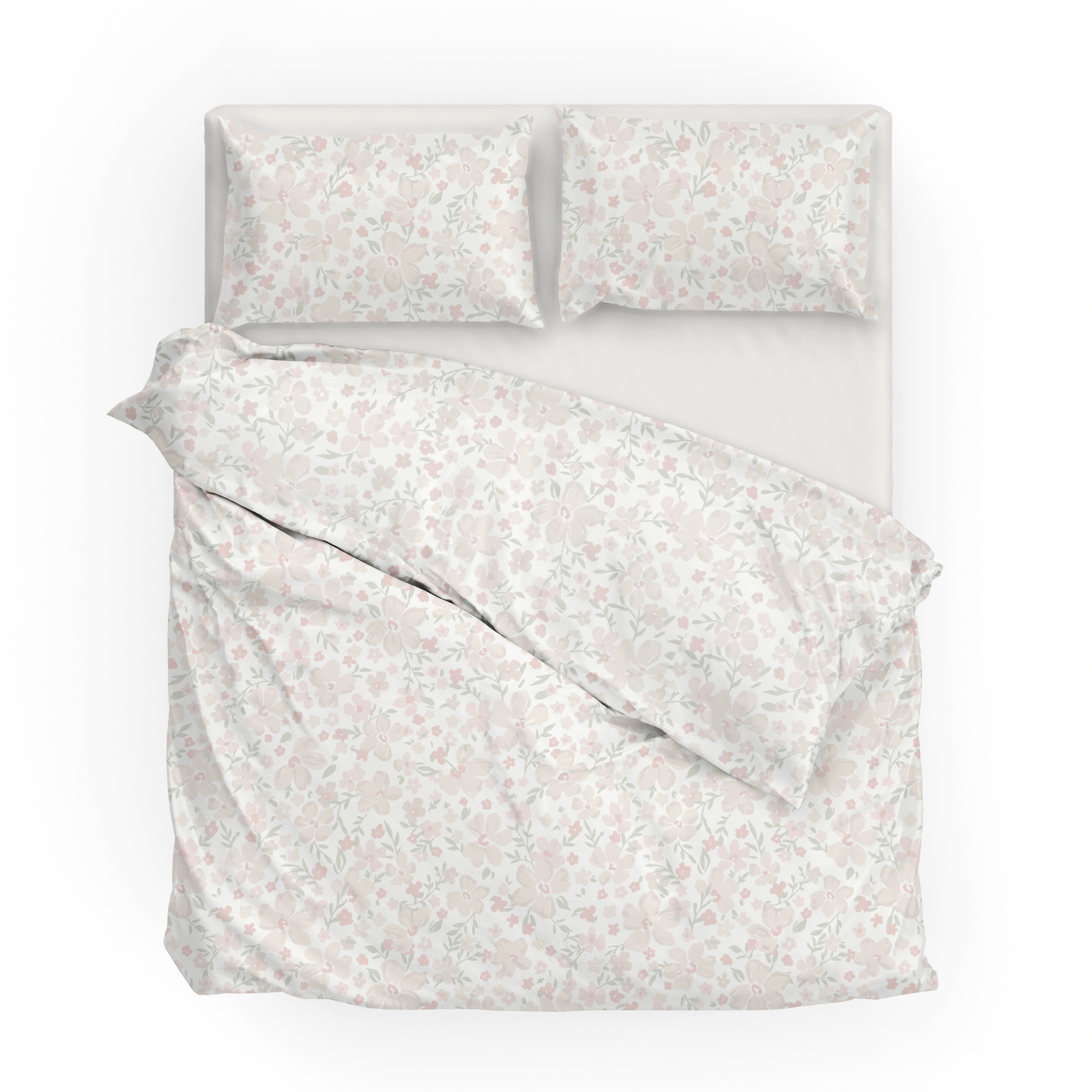 Organic Duvet Cover - Blossom - Makemake Organics
