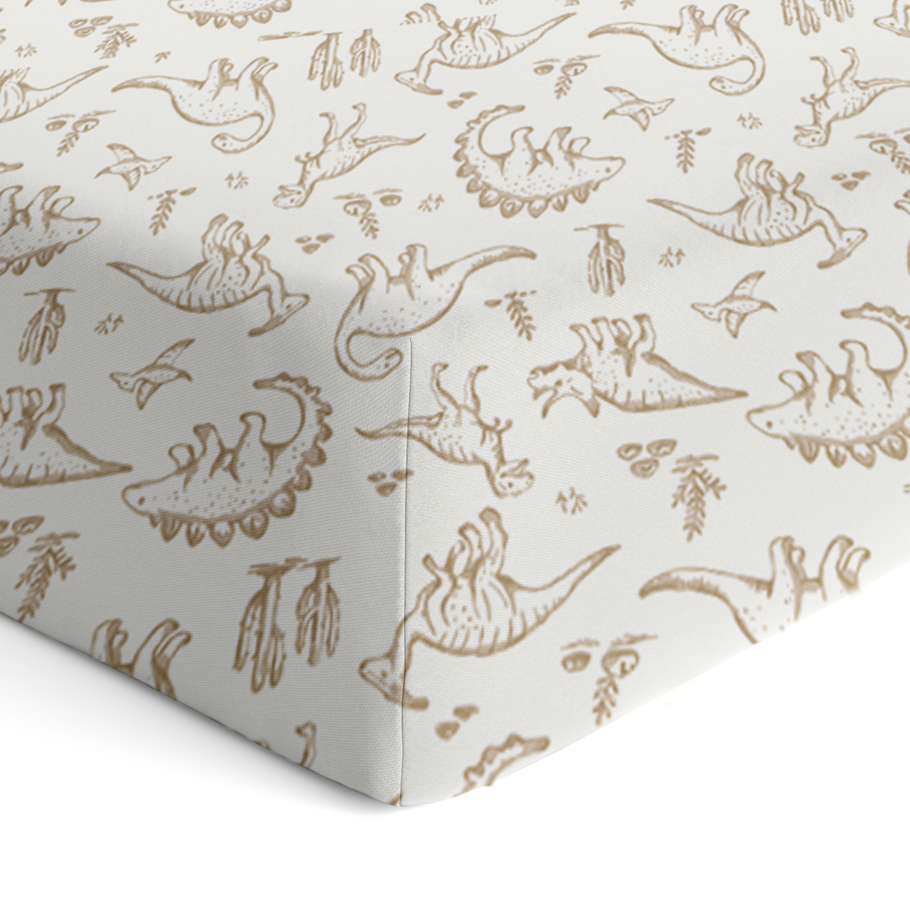 Organic Crib Sheet - Dino Dreams - Makemake Organics