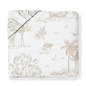 Organic Kids Fitted Sheet - Safari - Makemake Organics