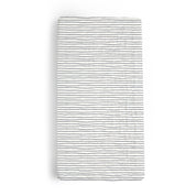 Organic Changing Pad Cover - Navy Stripes - Makemake Organics