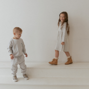 Organic Fleece Jogger Pants - Grey - Makemake Organics