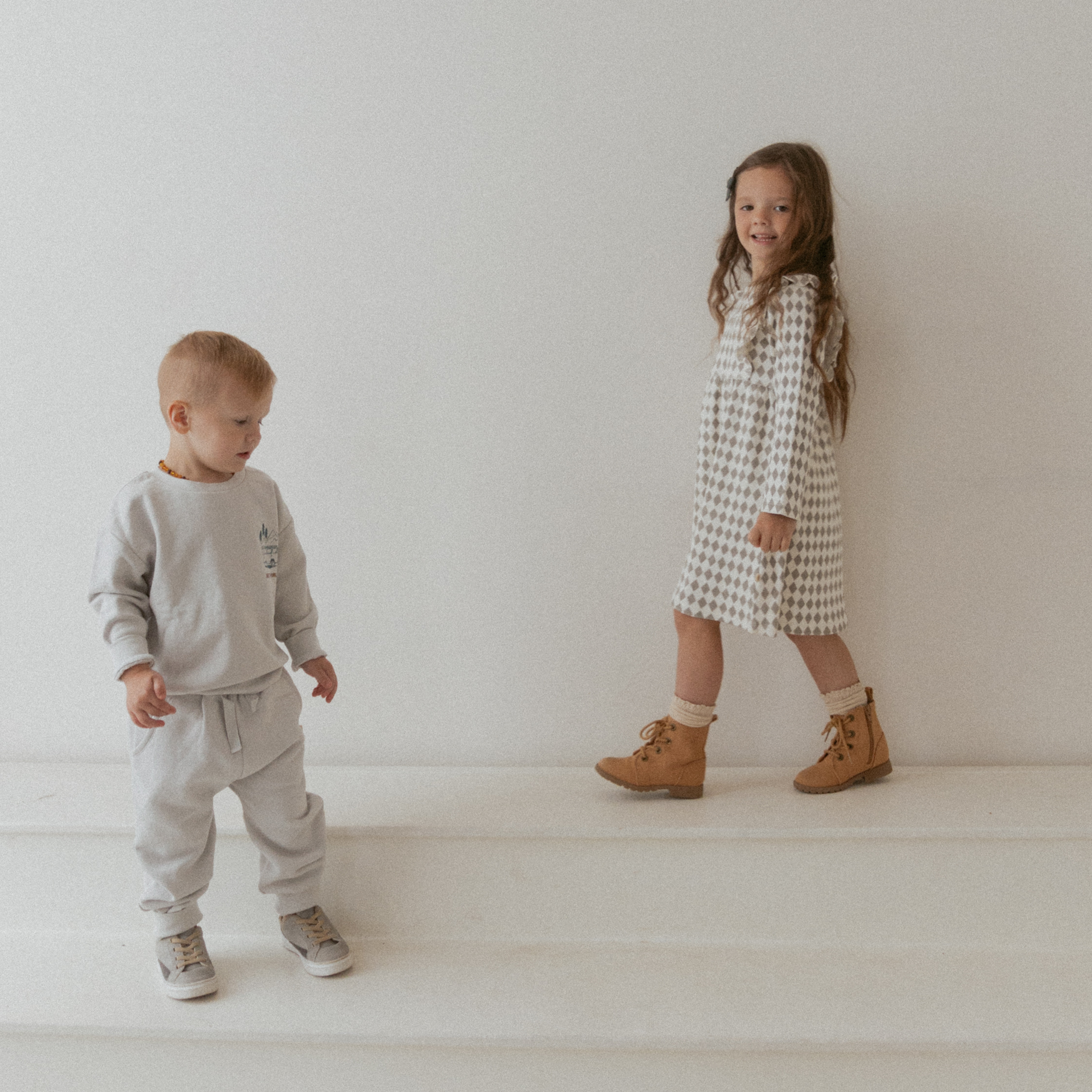 Organic Fleece Jogger Pants - Grey - Makemake Organics