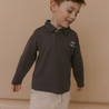Organic Long Sleeve Polo - Hale Navy - Makemake Organics