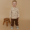 Organic Henley Tee - Bicycle - Makemake Organics