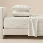 Organic Cotton Sheet Set - Herringbone - Makemake Organics