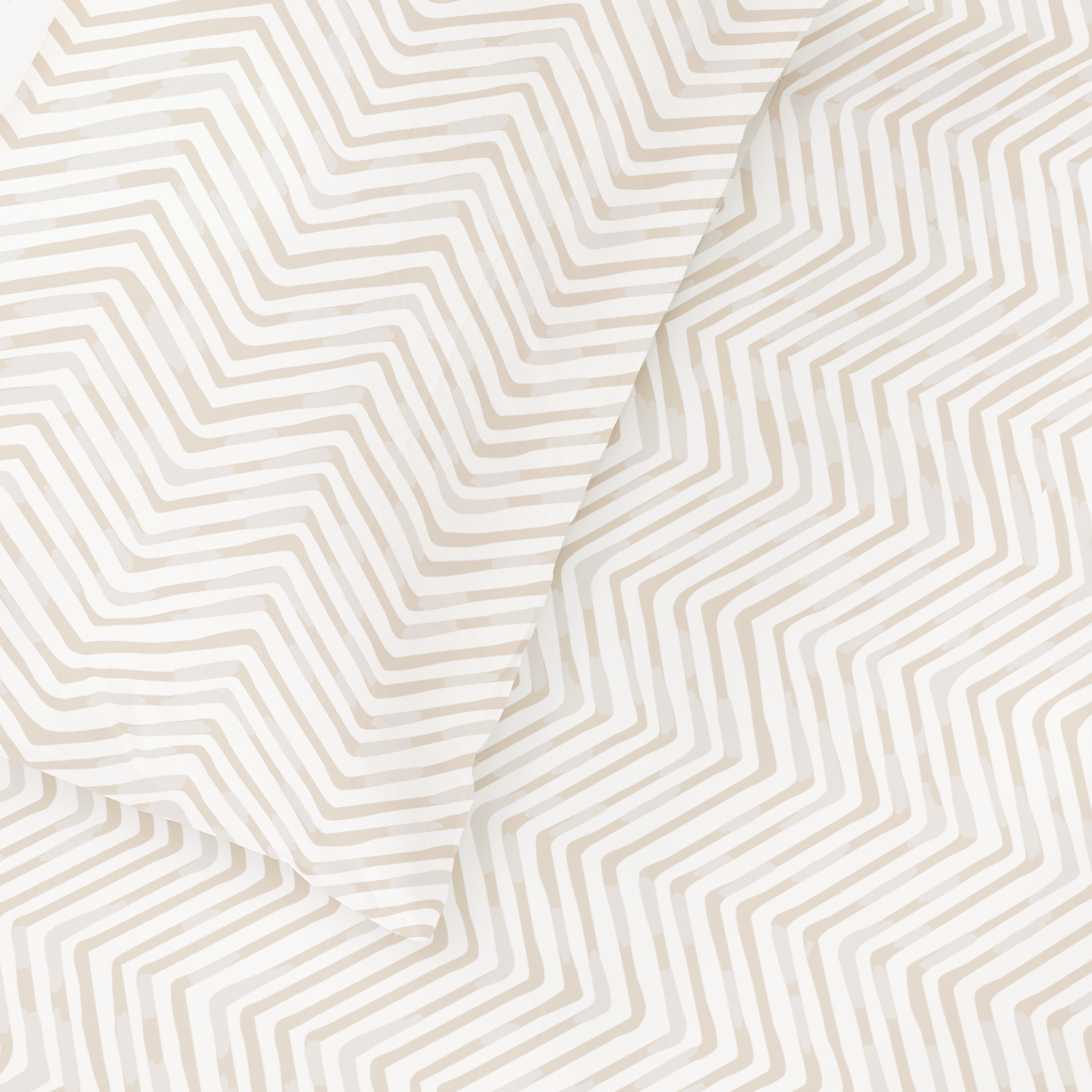 Organic Kids Fitted Sheet - Herringbone - Makemake Organics