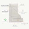 Organic Cozy Comfort Nap Mat - Herringbone - Makemake Organics