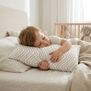 Organic Toddler Pillowcase - Herringbone - Makemake Organics