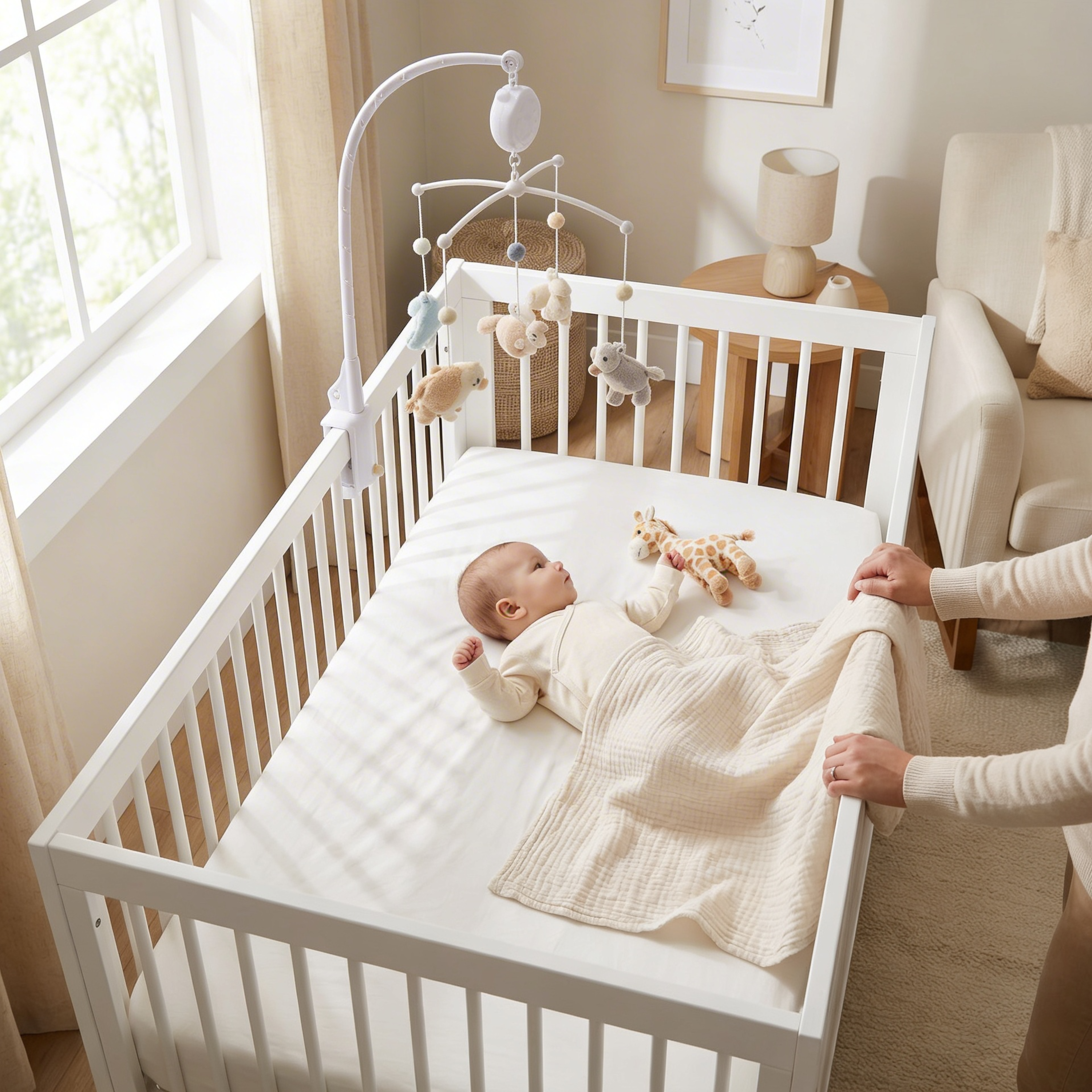 Organic Crib Sheet - Ivory - Makemake Organics