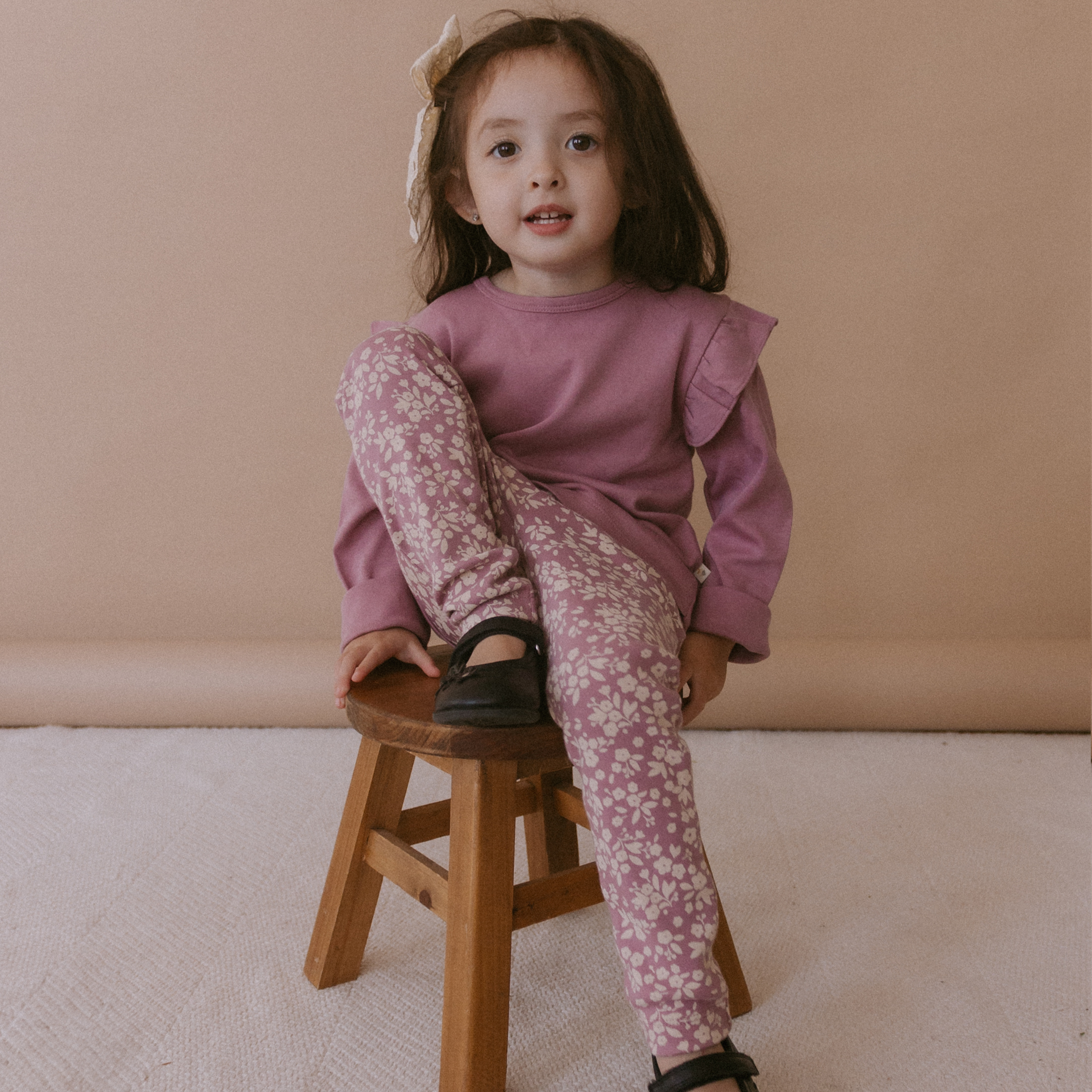 Organic Leggings - Set of 2 - Thistle + Berry - Makemake Organics