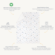 Organic Kids Quilt - Mighty Heros - Makemake Organics