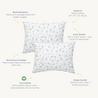 Organic Toddler Pillowcase - Mini Roses - Makemake Organics