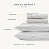 Organic Cotton Sheet Set - Navy Blue Stripes - Makemake Organics