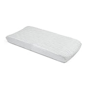 Organic Changing Pad Cover - Navy Stripes - Makemake Organics