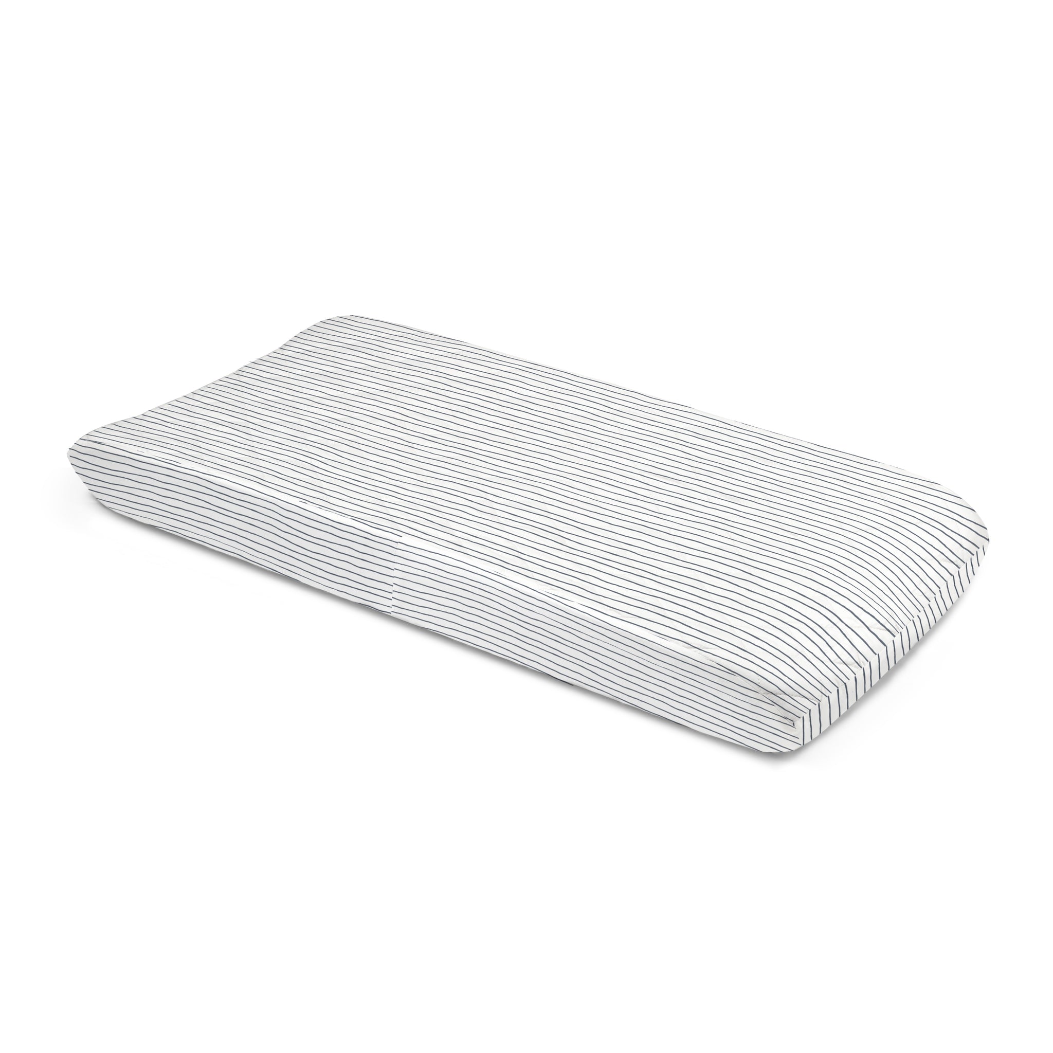Organic Cotton Changing Pad Cover - Navy Stripes
