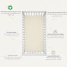 Organic Crib Sheet - Oat - Makemake Organics
