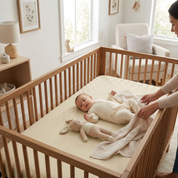 Organic Crib Sheet - Oat - Makemake Organics