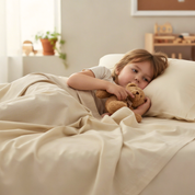 Organic Cotton Sheet Set - Oat - Makemake Organics