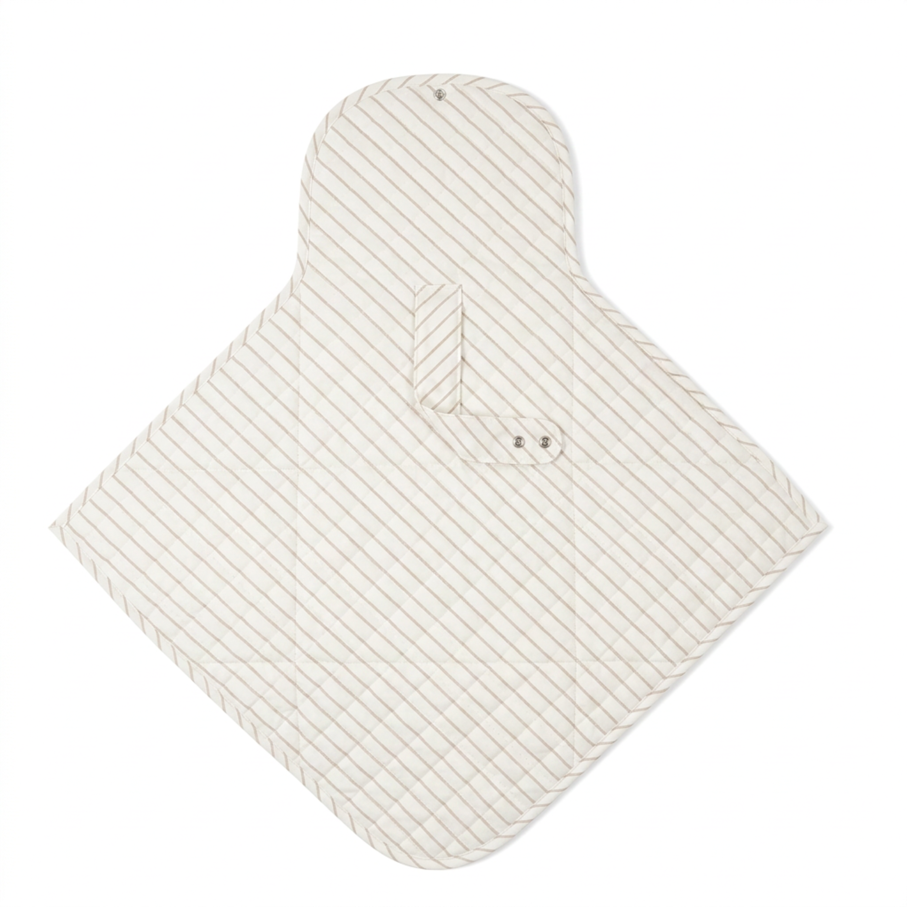 Organic Portable Changing Mat - Oat Stripes - Makemake Organics