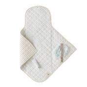 Organic Portable Changing Mat - Oat Stripes - Makemake Organics