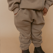 Organic Fleece Jogger Pants - Olive - Makemake Organics