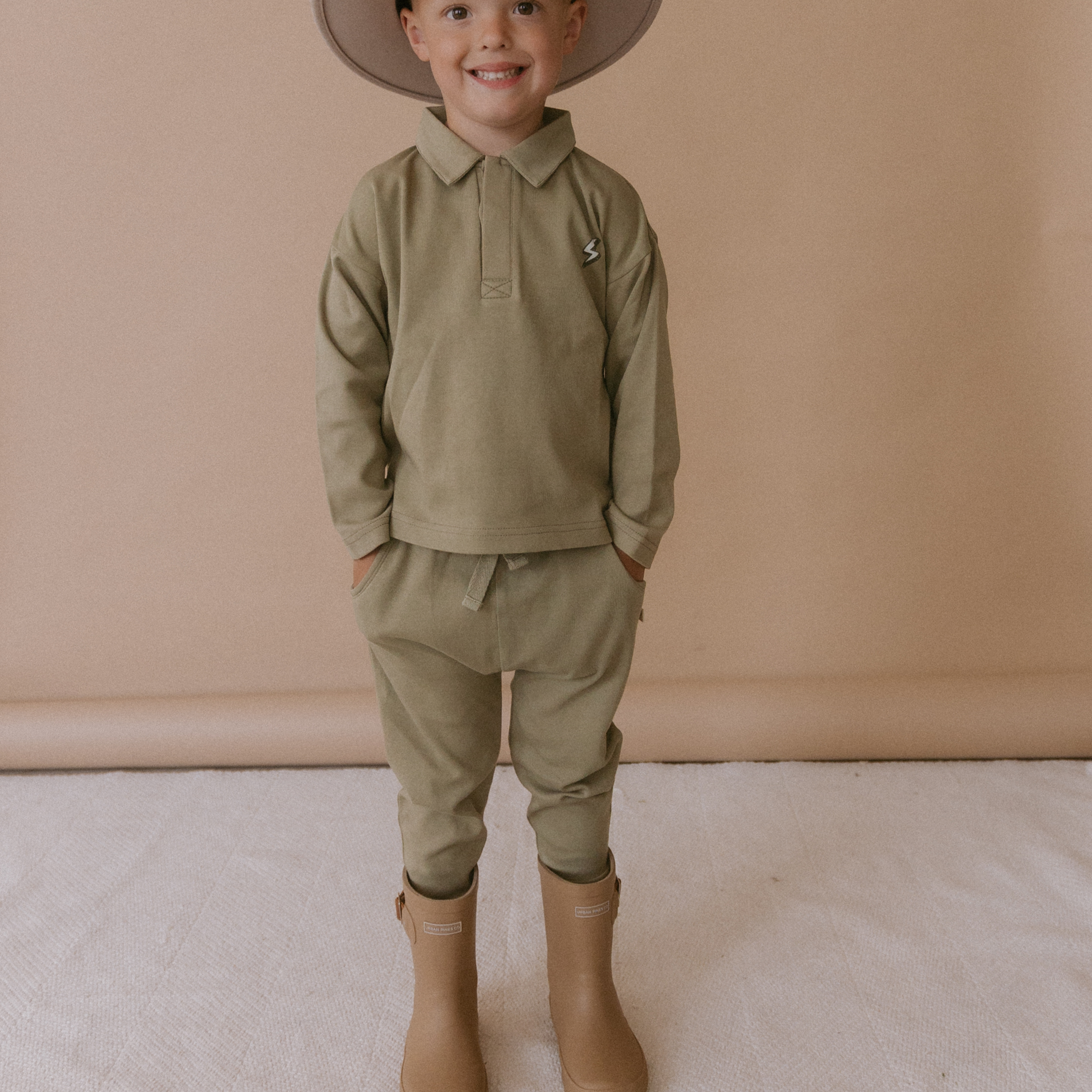 Organic Harem Pants - Olive - Makemake Organics