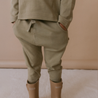 Organic Harem Pants - Olive - Makemake Organics