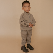 Organic Fleece Jogger Pants - Olive - Makemake Organics