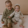 Organic Ruffle Onesie & Pants Set - Wildsage - Makemake Organics