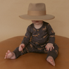 Organic Button Onesie & Pants Set - Leopard - Makemake Organics