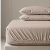 Organic Kids Fitted Sheet - Pecan - Makemake Organics