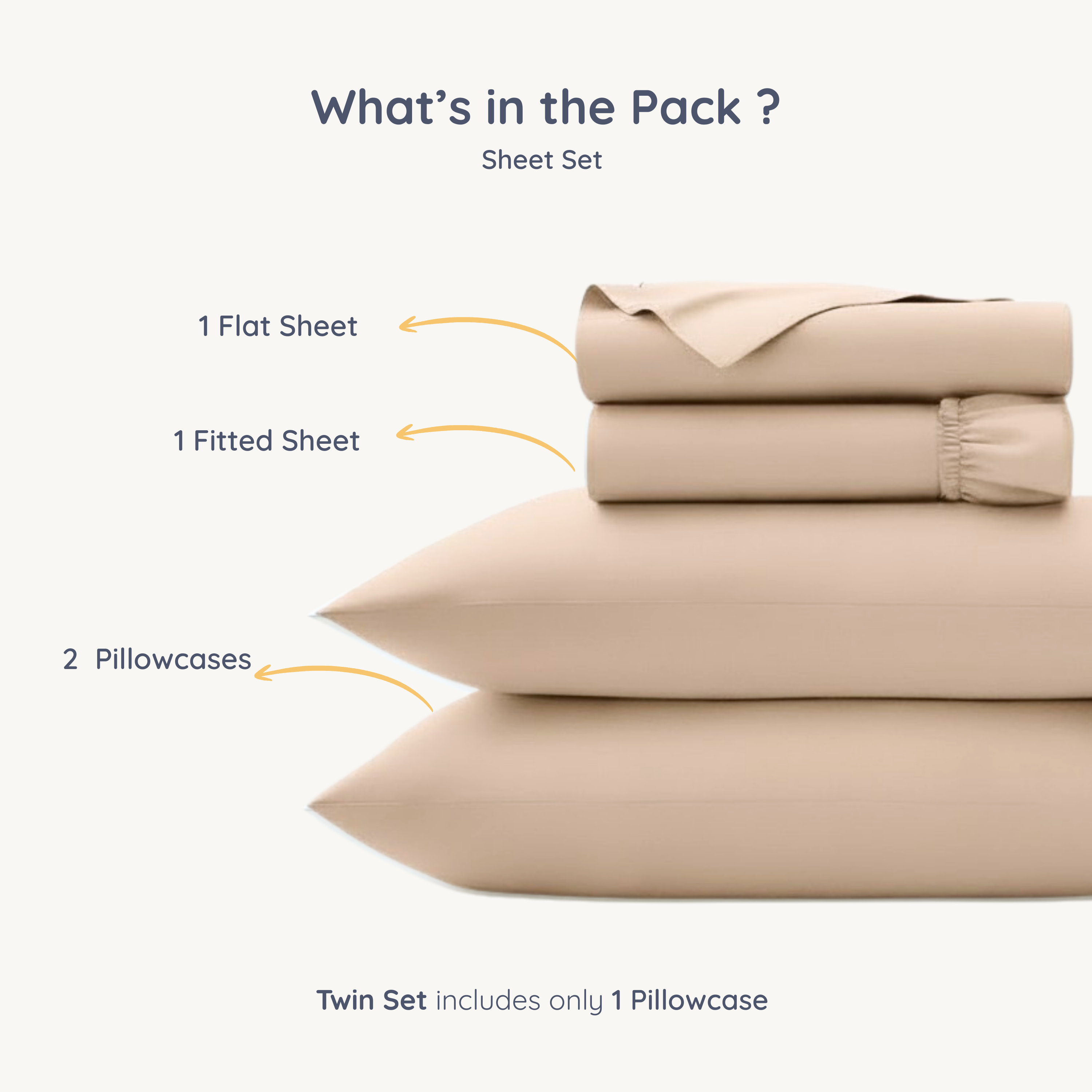 Organic Cotton Sheet Set - Pecan - Makemake Organics