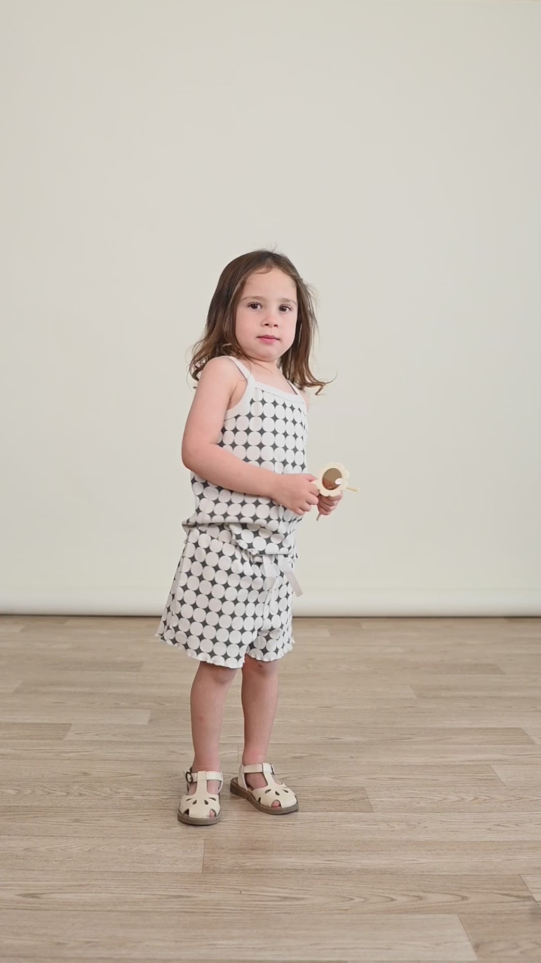 Organic Spaghetti Top & Short Set - Mod Dots