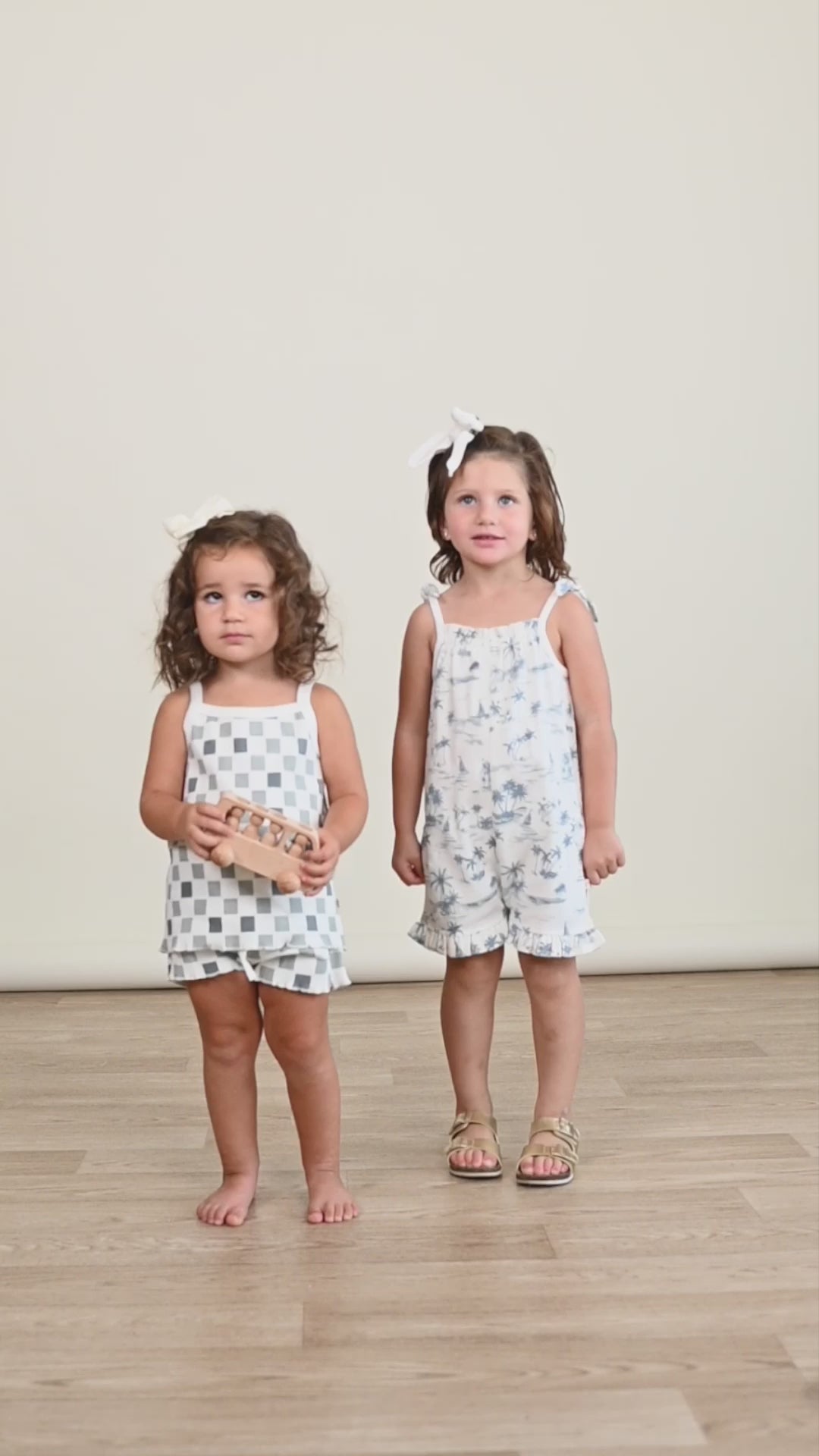 Organic Ruffle Jumpsuit - Coastal