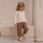 Organic Twill Barrel Pants - Primrose