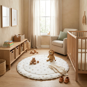 Organic Cotton Quilted Play Mat- Rainbow - Makemake Organics