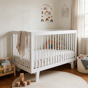 Organic Crib Sheet - Over The Rainbow - Makemake Organics