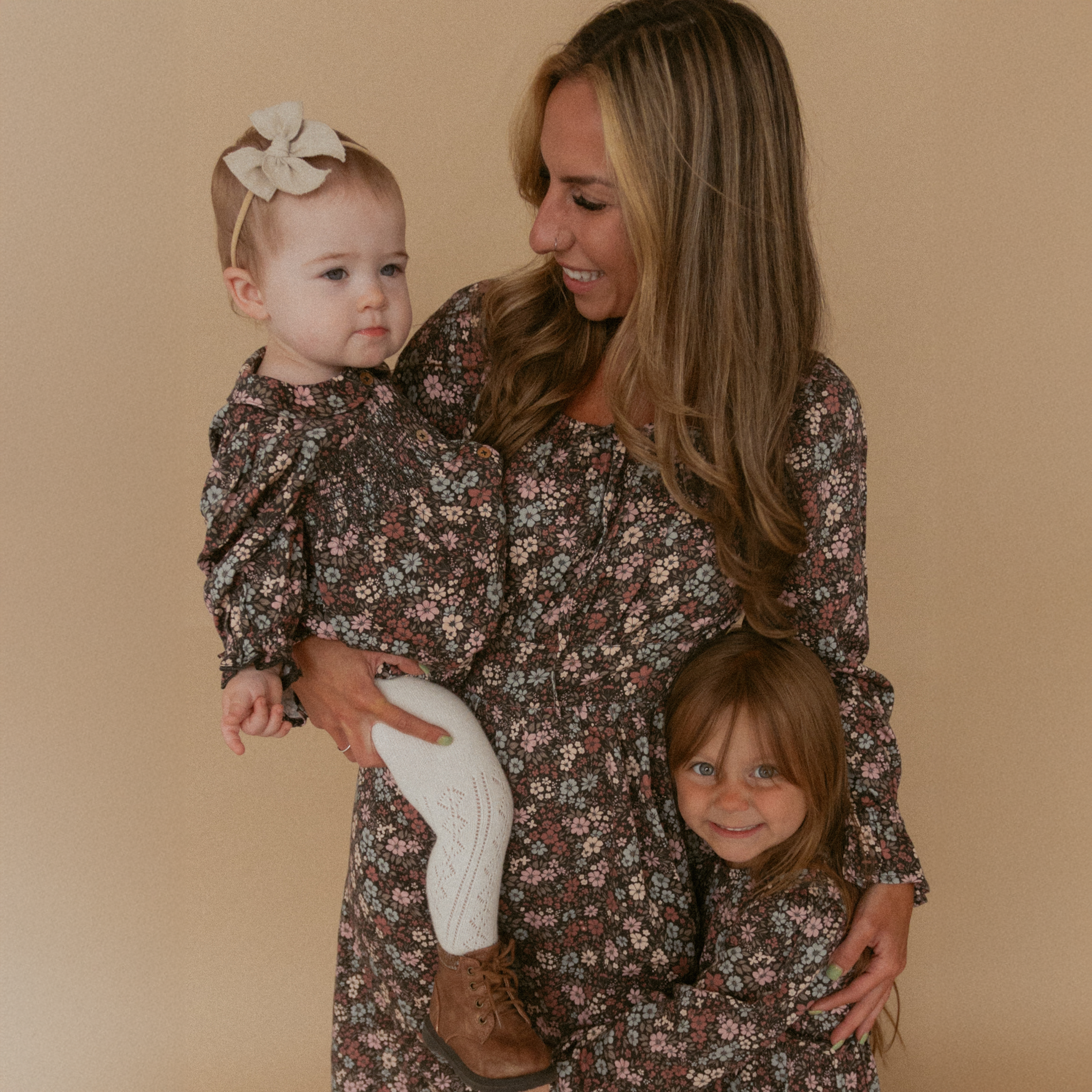 Organic Smocked Bubble Romper - Bohemian Floral - Makemake Organics