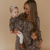 Organic Smocked Bubble Romper - Bohemian Floral - Makemake Organics