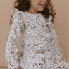 Organic Ruffle Sleeve Dress - Garden - Makemake Organics