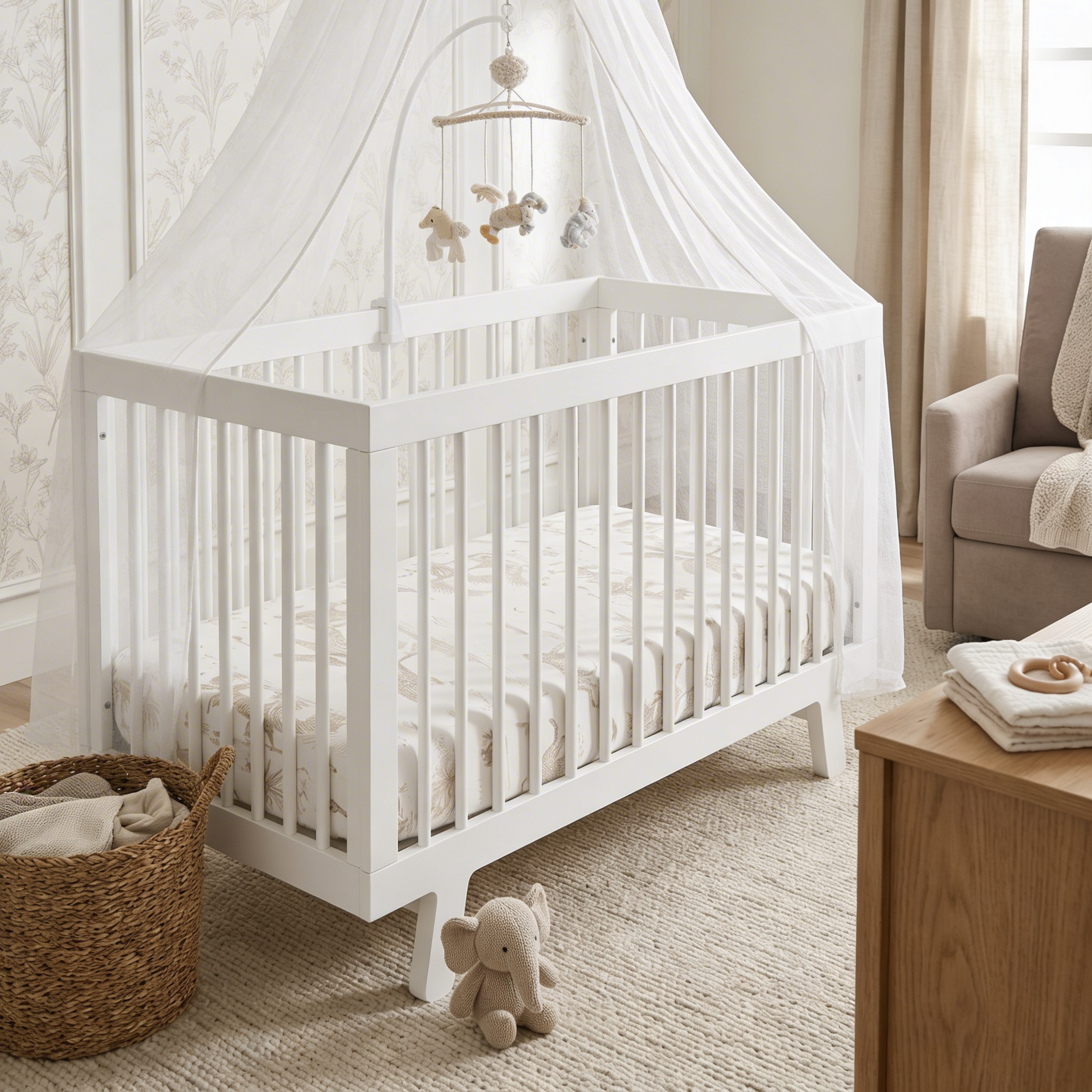Organic Crib Sheet - Safari - Makemake Organics