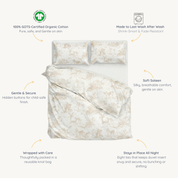 Organic Duvet Cover - Safari - Makemake Organics