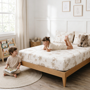 Organic Kids Fitted Sheet - Safari - Makemake Organics